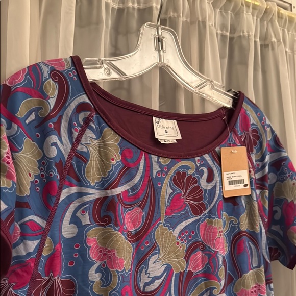 title nine Blue and Plum Short Sleeve Mini Dress - Picture 7 of 7